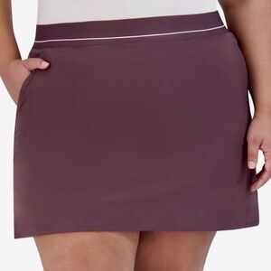 Soybu Resort Skort/Skirt with Shorts, Hand and Zippered Pockets, Purple, XXL NWT